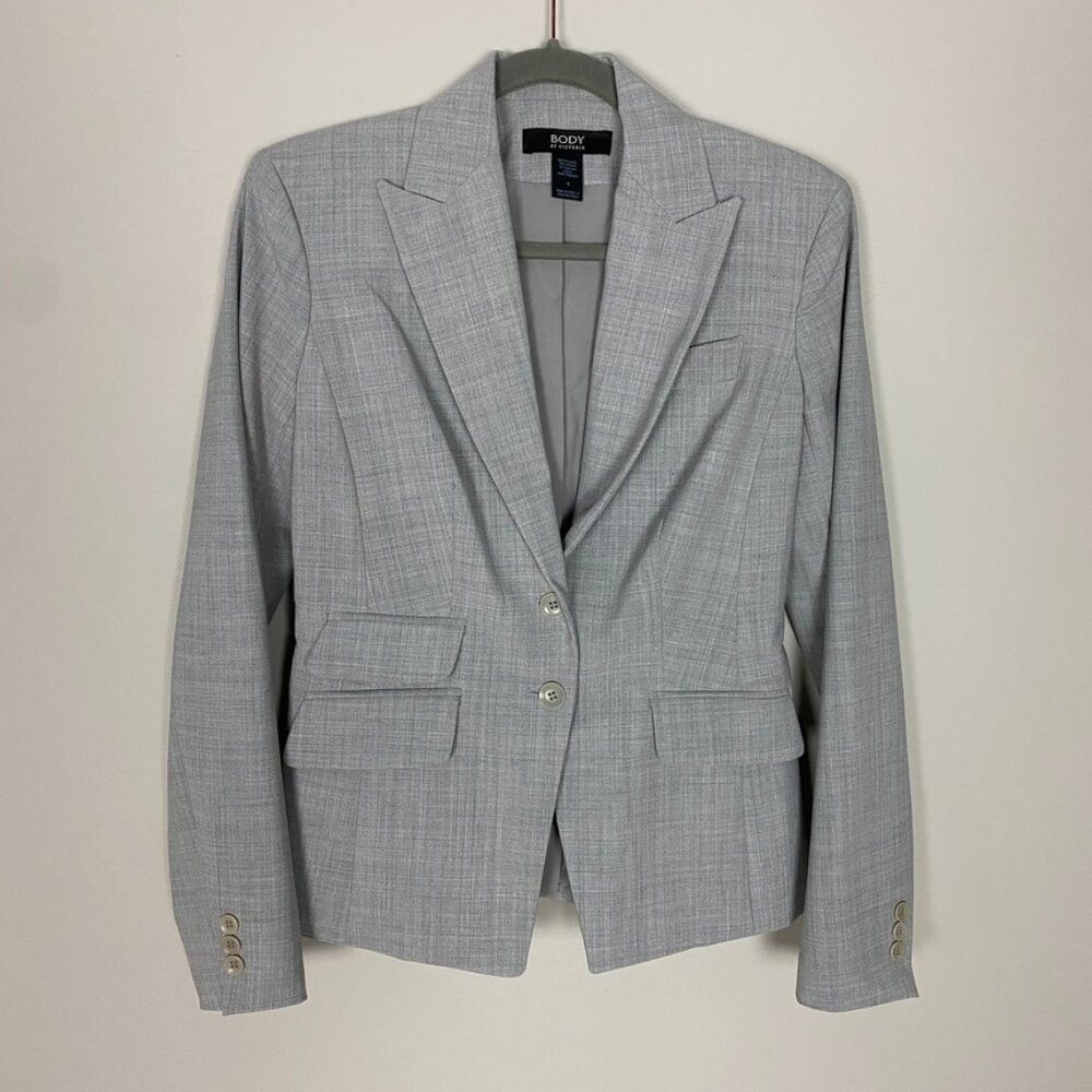 Victorias Secret‎ Body By Victoria Grey Blazer Womens 4 Jacket Professional